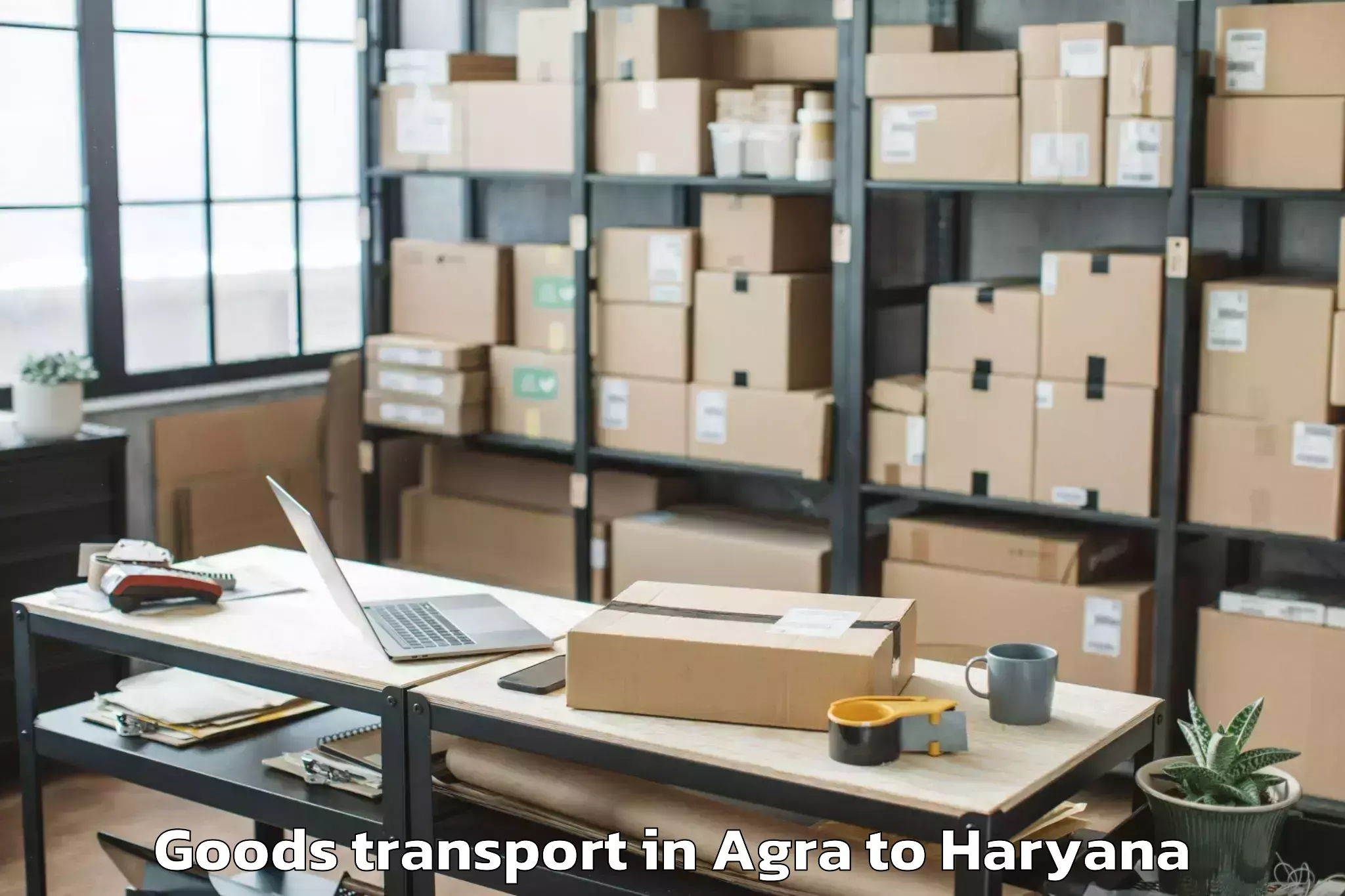 Reliable Agra to Sarhol Goods Transport